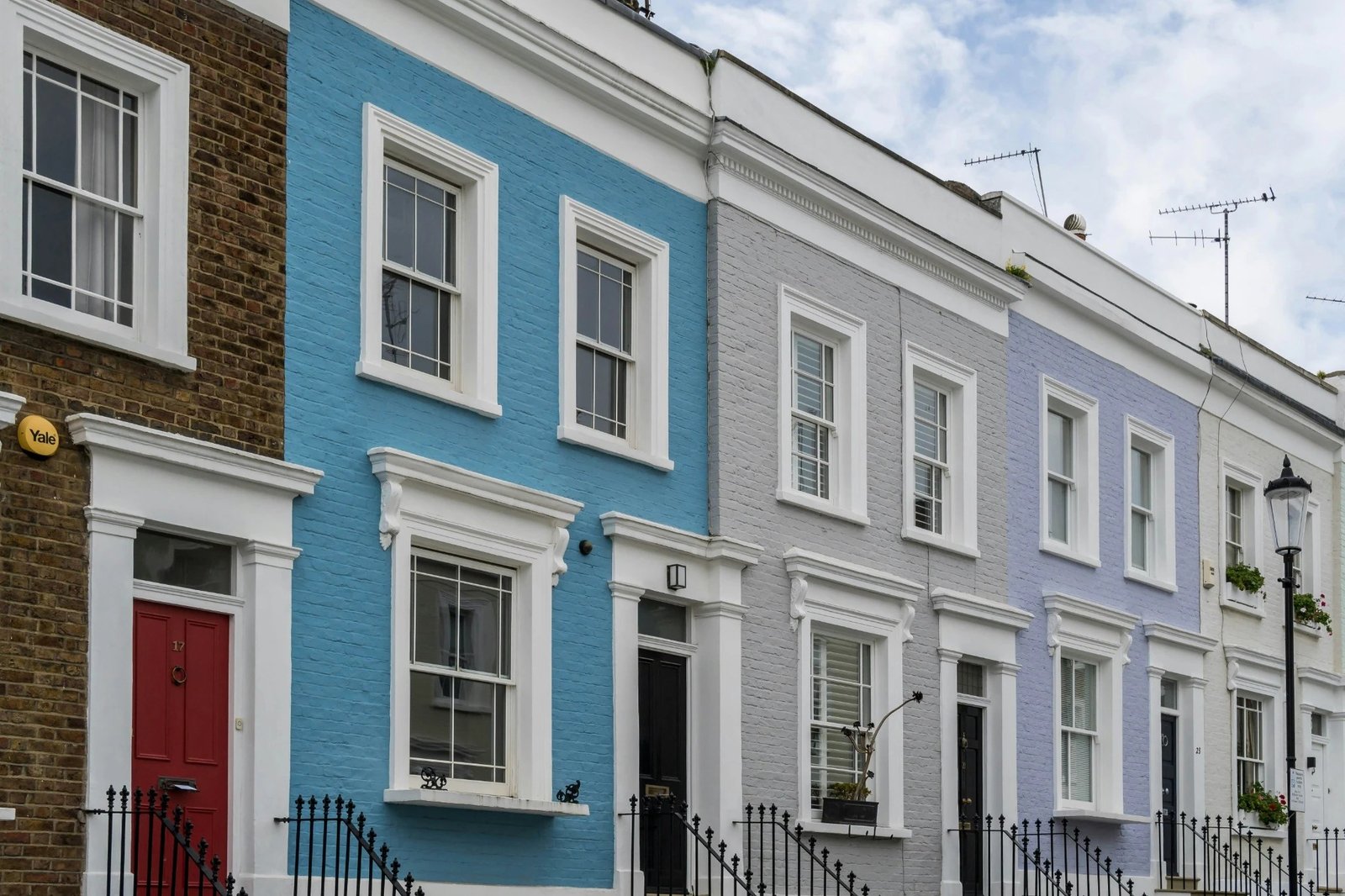 Illustrative residential terraces in London