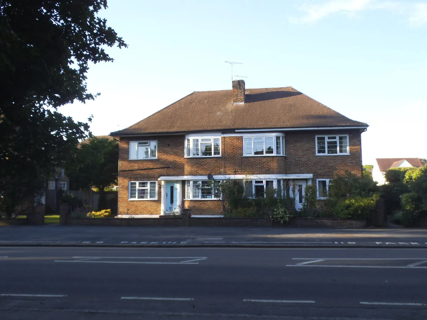 Art deco maisonettes on Coombe Lane, Raynes Park
