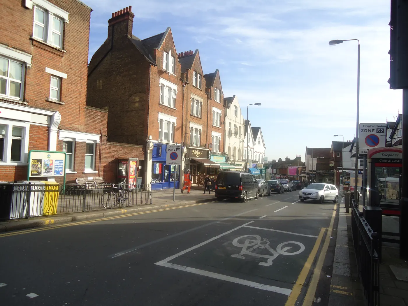 Shops and flats on Replingham Road, Southfields