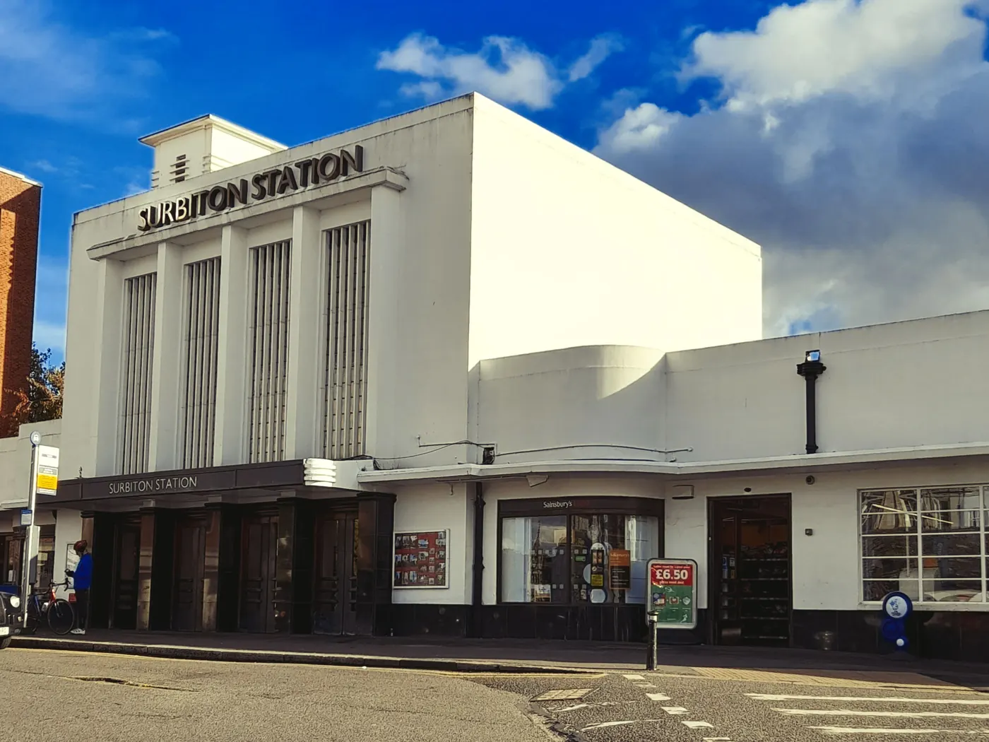 The art deco Surbiton station building