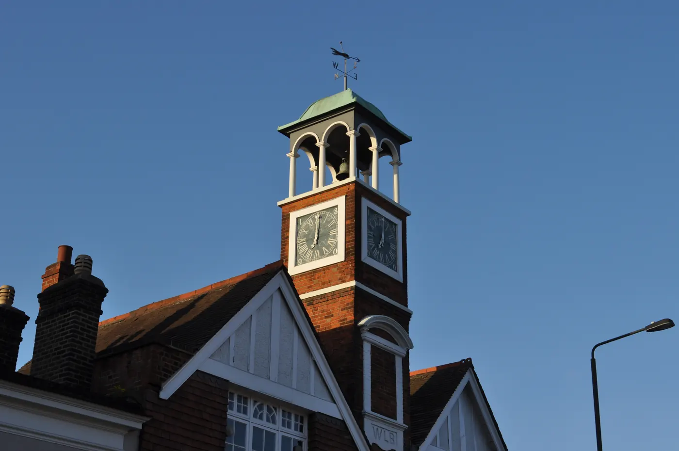 Clock tower in Wimbledon Village
